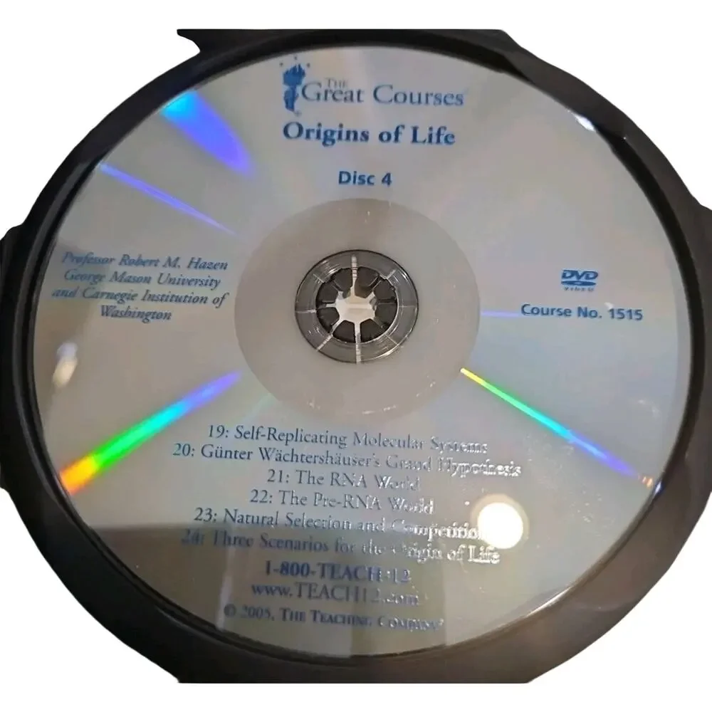 Origins of Life by Robert M. Hazen (DVD) Part 2 Disc 3 & 4